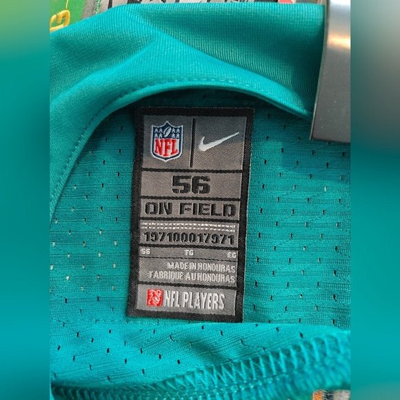 ❗NWT Ryan Tannehill 17 Miami Dolphins Men's Teal Football Jersey Size 56 3XL - Picture 7 of 8